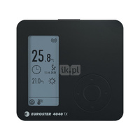 Regulator temperatury Euroster E4040 TXRX, kolor czarny