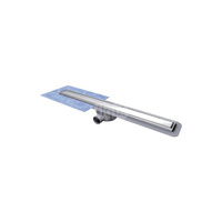 Odpływ prysznicowy prostokątny KESSEL Linearis Compact, 820 x 80 mm, z kratką, dł: 750 mm, szer: 66 mm, stal szlachetna, z syfonem