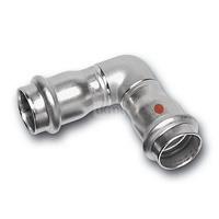 Kolano 90' SANHA NiroTherm Press, stal nierdzewna, 28 mm (zw x zw)