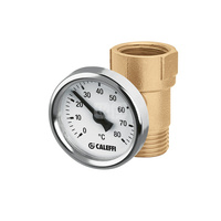 Złączka z termometrem 1/2" GZ x 1/2" GW