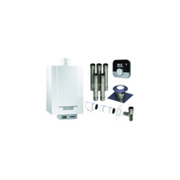 Pakiet - Kocioł gazowy jednofunkcyjny DE DIETRICH MCR3 Evo 24T kondensacyjny wiszący 6.1 - 24.8 kW+ Zestaw powietrzno-spalinowy + RegulatorSMART TC