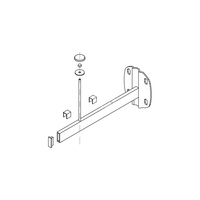 Konsola KERMI do montażu konwektorów L=350 mm, biała