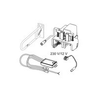 Mechanizm spłukujący elektroniczny do WC TECE planus 12 V, przycisk elektryczny montowany na poręczy - wersja przewodowa