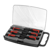 Zestaw 6 wkrętaków precyzyjnych: 3 płaskie 1,5/2/2,5 + 3 krzyżakowe PH00/PH0/PH1 