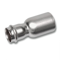 Nypel SANHA NiroSan Press redukcja, stal nierdzewna, 88,9 mm x 54 mm (zz x zw)