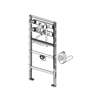 Stelaż podtynkowy do pisuaru TECE profil U1, 1120 x 500 x 90 mm, regulacja wysokości