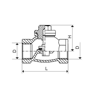 Zawór zwrotny KFA Armatura 3/4'' gw PN 16