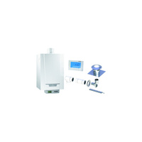 Pakiet - Kocioł gazowy jednofunkcyjny DE DIETRICH MCR3 Evo 24T kondensacyjny wiszący 6.1 - 24.8 kW + RegulatoriSense + Zestaw powietrzno-spalinowy szachtowy