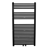 Grzejnik łazienkowy typ 450/1600/RS,5 prosty czarny z przyłączem 50 mm