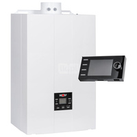 Pakiet - Kocioł gazowy dwufunkcyjny WOLF FGB-K-28 kondensacyjny wiszący 5.3 - 27.3 kW + RegulatorBM-2