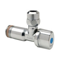 Zawór wodny ARCO VITAQ A80 ASAG kątowy antykamienny, chrom polerowany GZ 1/2'' x GZ 3/8'' x 10