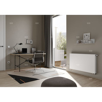 Kermi®x-flair® Plan-V typ 33 505x1205 biały,10 bar, zaworowy prawy, z osłonami