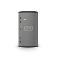 Zasobnik buforowy do podgrzewu c.w.u.i wspomagania c.o.,, BSH 500 w kolorze srebrnym, wraz z termostatycznym zaworem mieszającym,