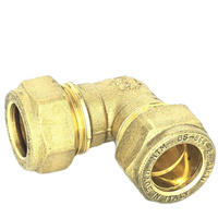 Kolano skręcane QIK Do rur miedzianych, mosiądz, 18 mm (złącze skręcane x złącze skręcane)