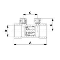 Zawór zwrotny KFA Armatura antyskażeniowy 1 1/2'' gw