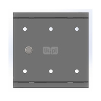 Skrzynka gazowa 250x250 wnękowa, stalowa, RAL 7037 popiel