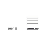 Grzejnik płytowy typ 11 KERMI V-HHV QN1313(R), z osłoną wym. 350 x 2200 mm, kolor biały, moc 1313 W