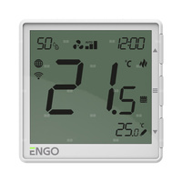 Regulator klimakonwektorów, 230V, biały, Internetowy, podtynkowy , Wi-Fi