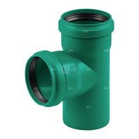 Trójnik MAGNAPLAST KG 2000 KGEA 87.5' PP-md DN 250 x DN 160 x DN 250 (ww x ww x wz), kolor zielony