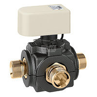 Trójdrożny zawór kulowy z siłownikiem 1", czas zadziałania 10s