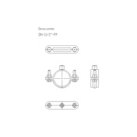 Obejma masywna DN 11/2 (48-52mm) DN11/2