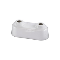 ROZETA PODWOJNA WYSOKA 35 - biala