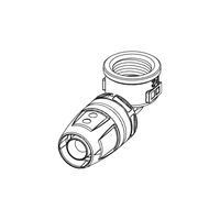 Mufa 90' TECE logo dwuczęściowy, mosiądz, 20 mm x 1/2'' (pz x GW)