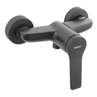 Bateria natryskowa FERRO STRATOS BLACK, kolor czarny, montaż bez natrysku