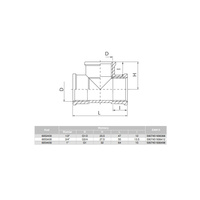 Trójnik VALVEX Twist mosiądz 1/2'' GW, kolor niklowany