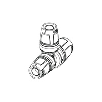 Trójnik TECE logo redukcja 90' PPSU 20 mm x 25 mm x 20 mm (końcówka wtykowa x końcówka wtykowa x końcówka wtykowa)