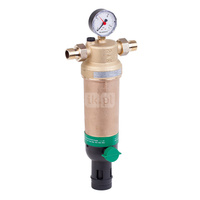 Filtr z płukaniem wstecznym do temp. 70 st.C, ze złączkami, 1 1/4", siatka 100 mikronów