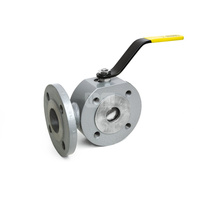 Zawór kulowy trójdrożny EFAR WKHL 16 DN 50 kołnierz x kołnierz x kołnierz