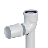 Kolano PP 87 st. skręcane DN80mm na podstawie L500mm z uszczelką [EPDM]