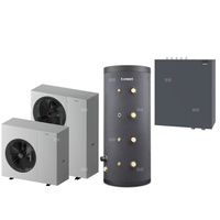 Pakiet 1 - Pompa ciepła powietrzna powietrze-woda monoblok TERMET Heat Platinum 8 EVI/DC 6.1 kW 230 V + Zasobnik buforowy TERMET ENERGY 100 + Moduł hydrauliczny T-Box 13 Pro PG HP