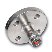 Kołnierz zaciskowy SANHA NiroTherm Industry (4 otwory) stal nierdzewna DN 65 (76.1 mm)