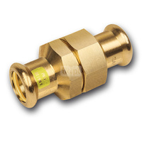 Śrubunek SANHA Press Gas trzyczęściowy, Cu, 54 mm x 2'' (zw x GW)