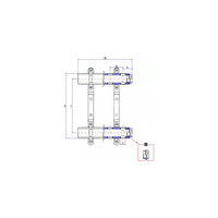Rozdzielacz ogrzewania RUMET 71A 13 obwodowy