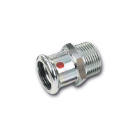 Nypel Concept By SANHA Therm, stal (cynk/nikiel), 76,1 mm x 3'' (zw x GZ)