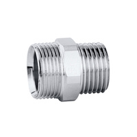 Przyłącze z gwintem zewnętrznym - złączka pierścieniowa. Wykończenie: chrom 1/2" GZ x 23 p.1,5 GZ