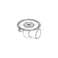 TECEdrainpoint S - odplyw poziomy z kolnierzem uniwersal