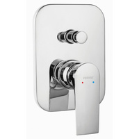 Bateria podtynkowa FERRO ALGEO SQUARE 2-funkcyjna, kolor chrom