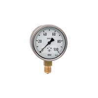 Manometr z rurką Bourdona WEBA M160-R 0-6 bar M20x1,5, kl. 1,6