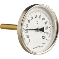 Termometr bimetaliczny AFRISO BiTh I, D211 fi 80 mm -20…60'C tuleja 40 mm połączenie ax