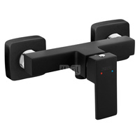 Bateria natryskowa FERRO ZICCO BLACK, kolor czarny, z zestawem natryskowym, montaż bez natrysku