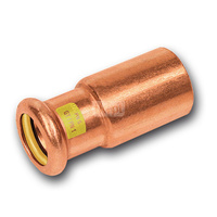 Nypel SANHA Press Gas redukcja, Cu, 42 mm x 22 mm (zz x zw)