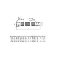 Wąż przyłączeniowy elastyczny VALVEX Viper Plus z oplotem (stal nierdzewna), GW x GZ, 1/2'' x M8x1, długość 450 mm, z uszczelką
