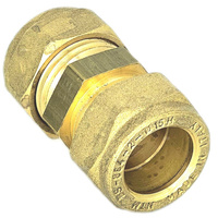 Złączka prosta skręcana QIK Do rur miedzianych, mosiądz, 12 mm (złącze skręcane x złącze skręcane)