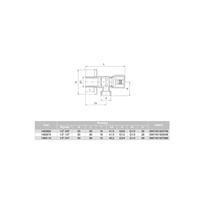 Zawór wodny VALVEX Star GZ 1/2'' x GZ 3/8''