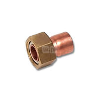 Półśrubunek SANHA 5240G dwuczęściowy, Cu, 18 mm x 3/4'' (lut wewnętrzny x GW)
