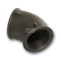 Kolano 45' SANHA 120#, żeliwo (czarny), 1 1/4'' (GW)